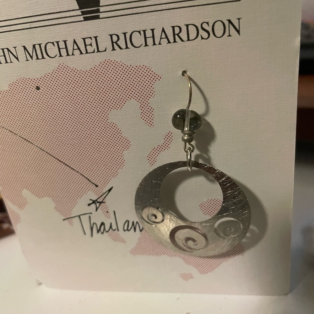 Antique Silver Swirl Earrings